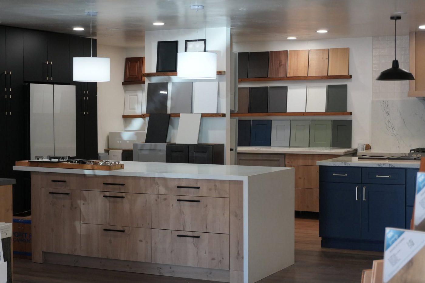 Showroom with countertop and cabinet displays, Flagstaff, AZ