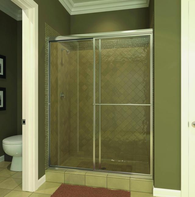 Framed Shower — available at X Cabinet & Stone Flagstaff
