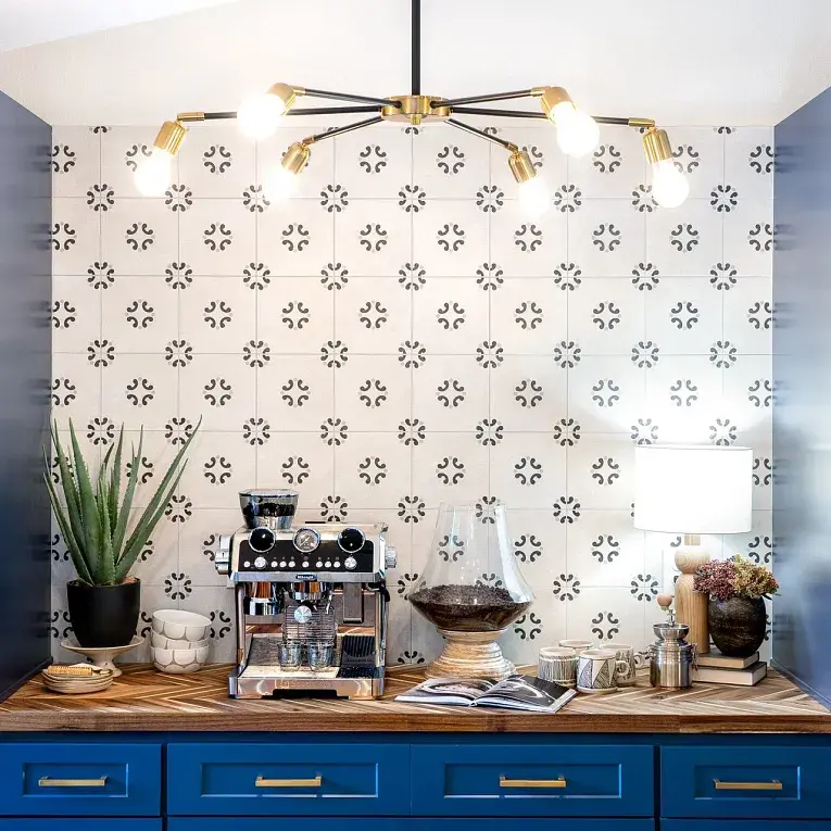 Cementine Black And White — available at X Cabinet & Stone Flagstaff