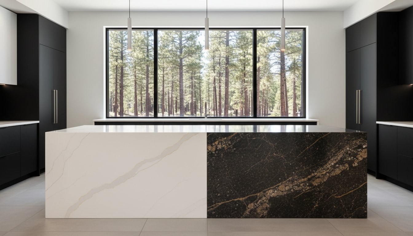 Engineered Quartz vs. Granite Cost: 2026 Flagstaff Homeowner’s Guide